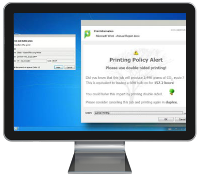 Papercut, Print Policy Alert, Tri-County Office Equipment