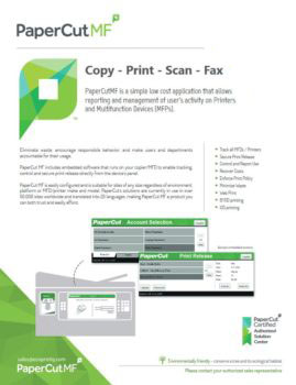 Papercut, Mf, Ecoprintq, Tri-County Office Equipment