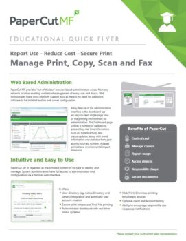 Papercut, Mf, Education Flyer, Tri-County Office Equipment