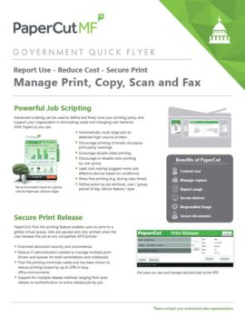 Papercut, Mf, Government Flyer, Tri-County Office Equipment